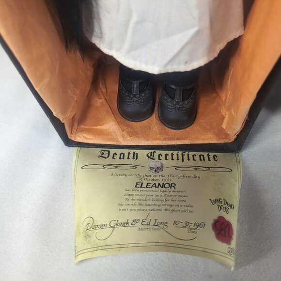 Mezco Toyz Living Dead Dolls Series 16 Eleanor Doll w/ Certificate - No Costume - Picture 3 of 15